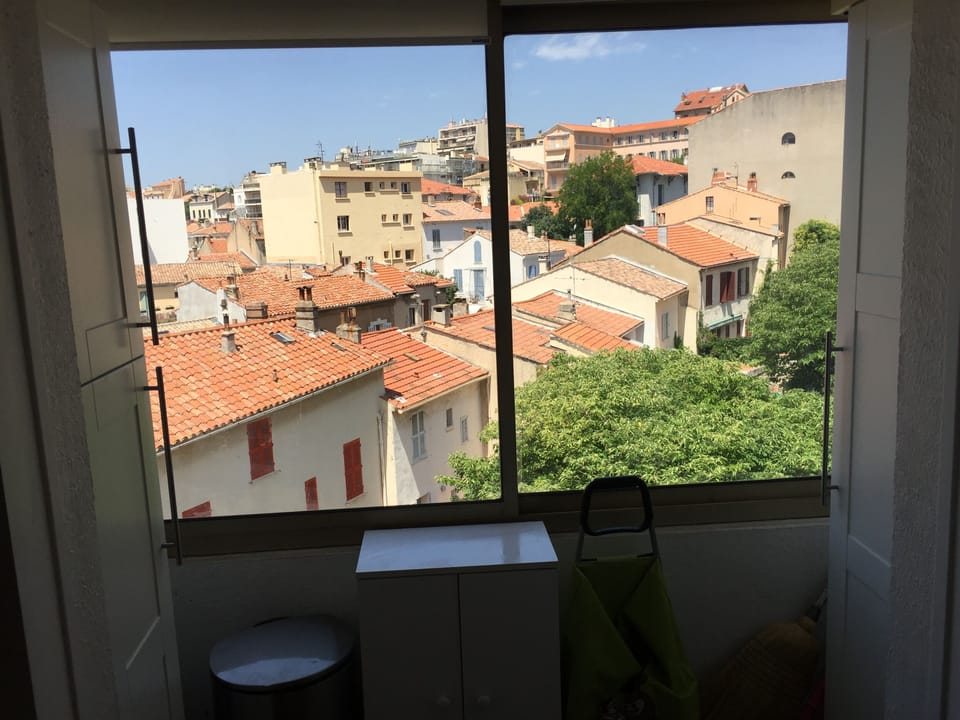 Views from kitchen and bedroom