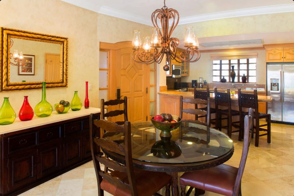 Dining room and Kitchen.