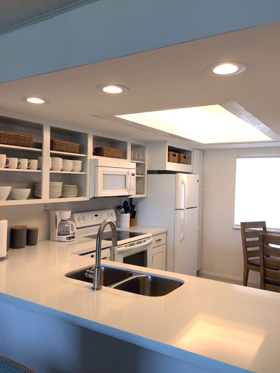 Updated lighting options with July 2015 full kitchen remodel