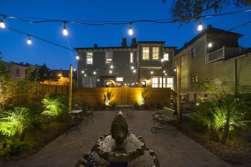Enjoy the magnificent courtyard
