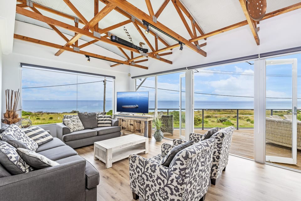 panoramic views upstairs from the living area

