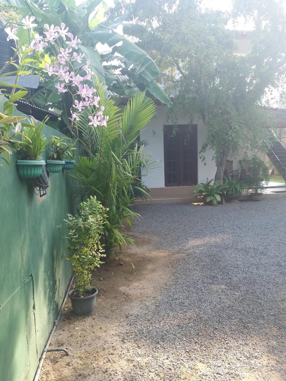Entrance pathway to the Villa