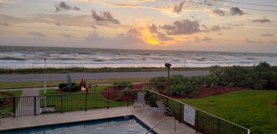 View from the balcony and the King and queen oceanfront bedrooms.  STUNNING!