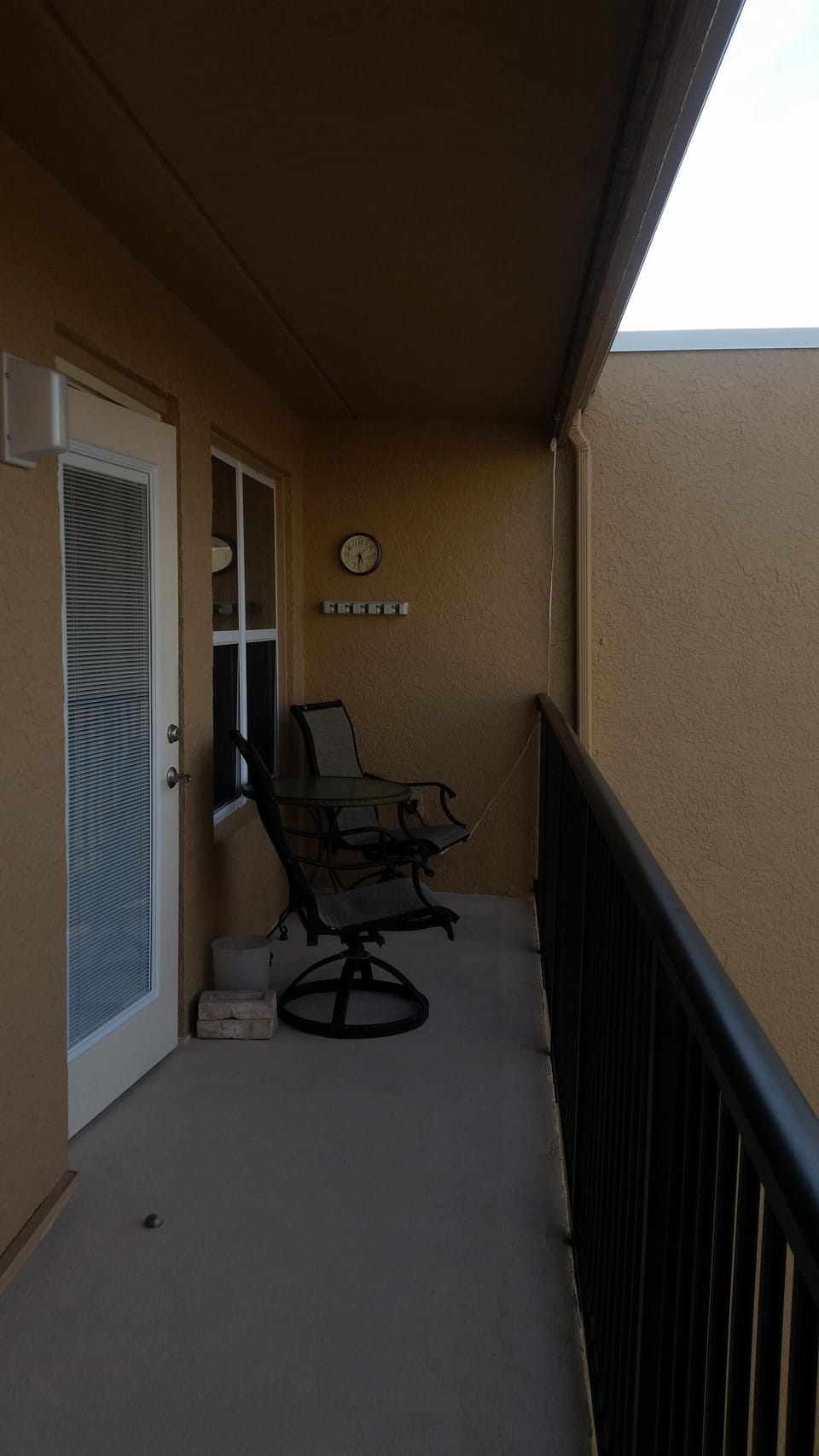 Roomy balcony
