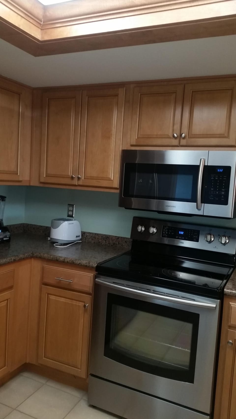 Large kitchen includes dishwasher that's so quiet you forget it's on!