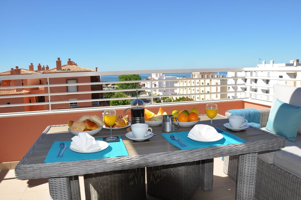 Breakfast on the balcony