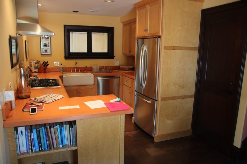 Fully stocked kitchen with Wolf Range