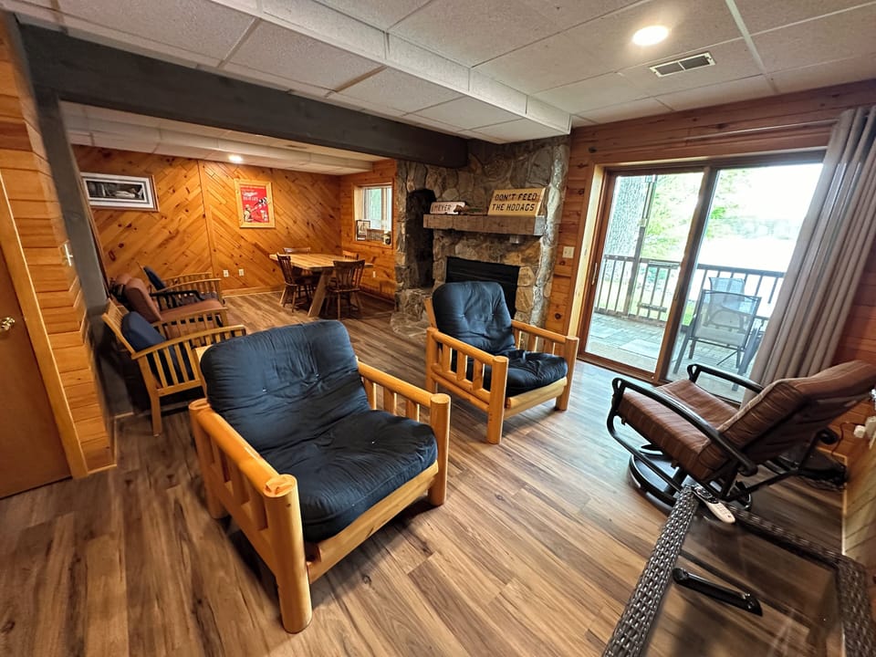 Enjoy family room with a lake view. Or head out to enjoy the screen porch.