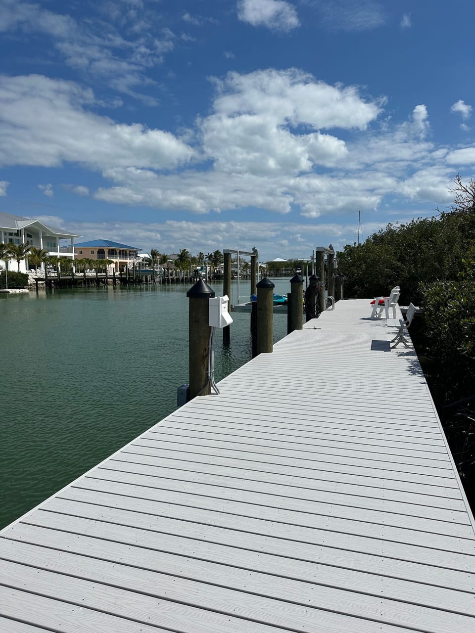 Brand new dock as of April 2025. There is space for docking up to a 30' boat.