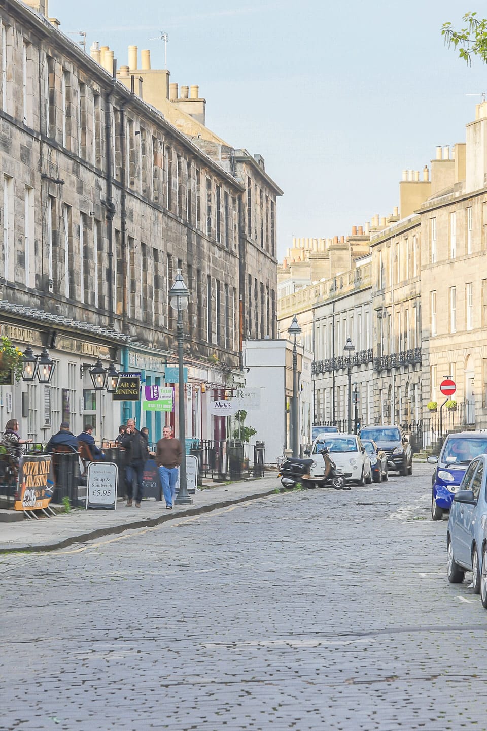 William Street Cobbles just 3 minutes walk from Princes Street.