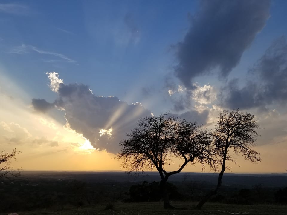 We see the most amazing sunsets!
