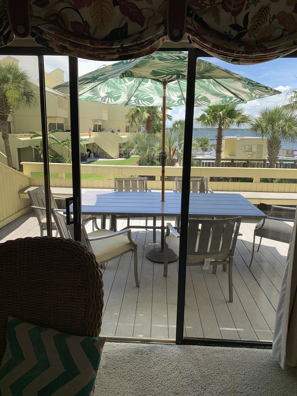 View from dining room and deck