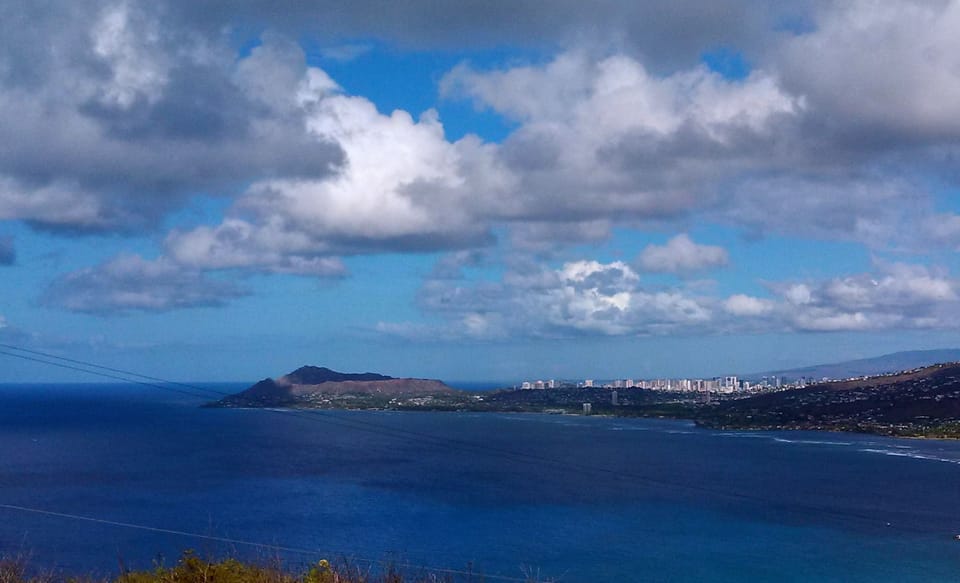 Diamond Head and Honolulu from Kokohead Trail