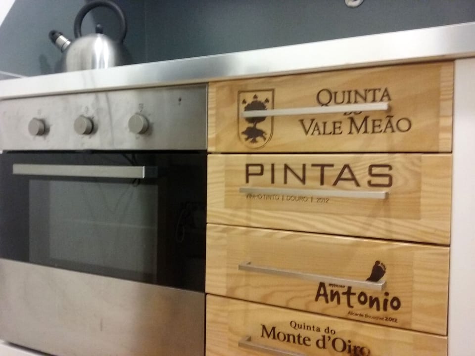 Kitchen detail
- front drawers pannels made with wooden wine boxes