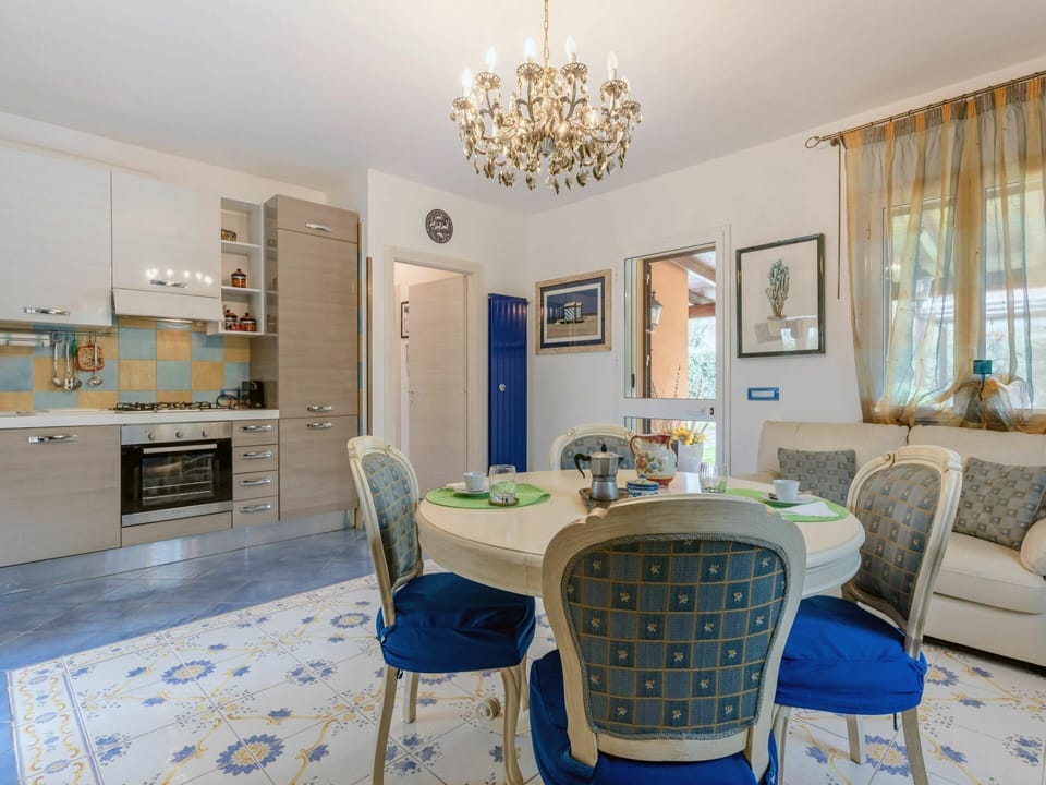 Furniture, Table, Property, Blue, Picture Frame, Chair, Azure, Decoration, Interior Design, Lighting
