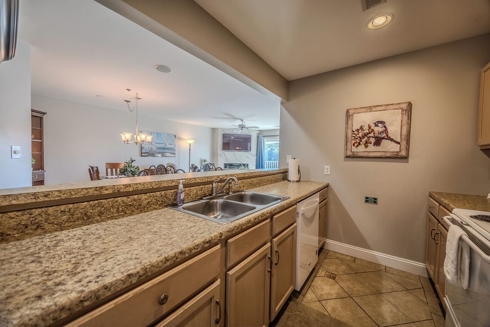 The kitchen is fully-equipped!