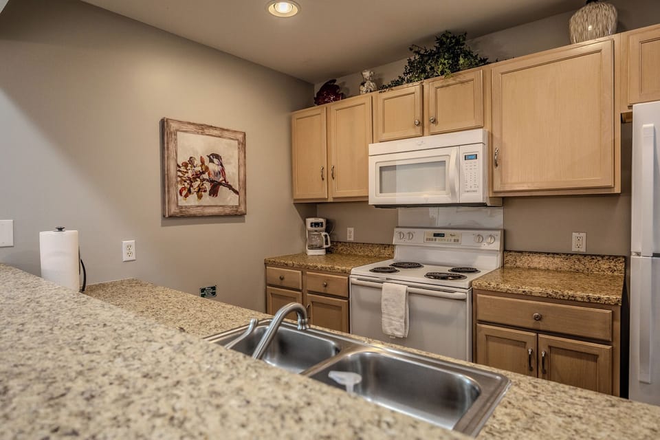 The kitchen is fully-equipped!
