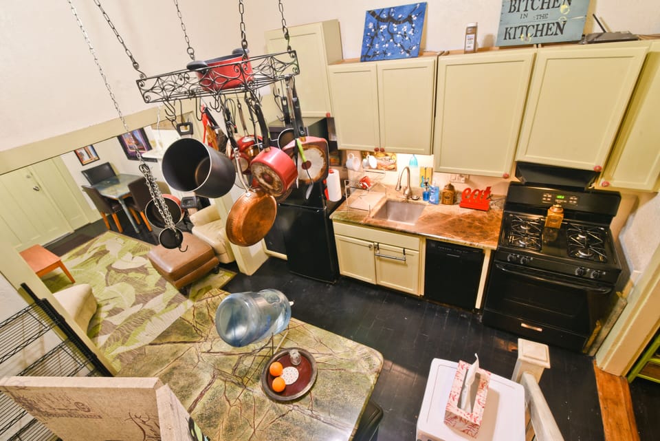Shot of Kitchen from staircase
