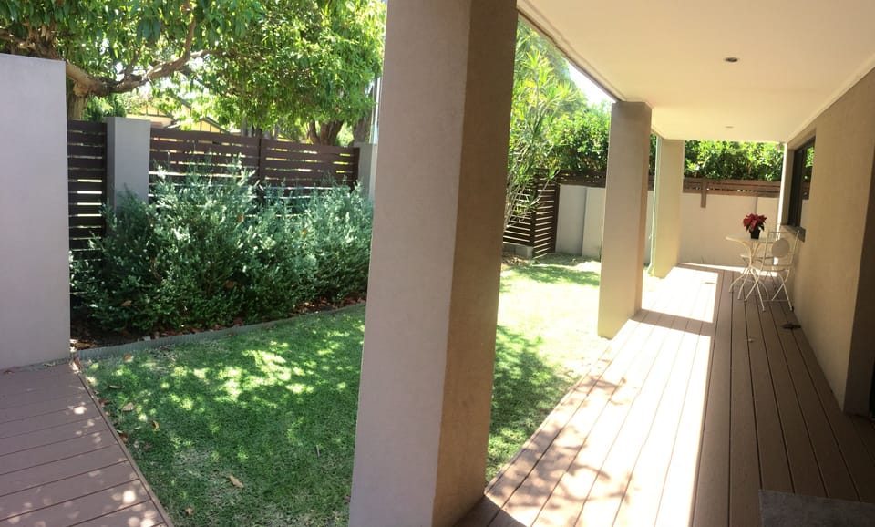 Verandah viewing the garden.
