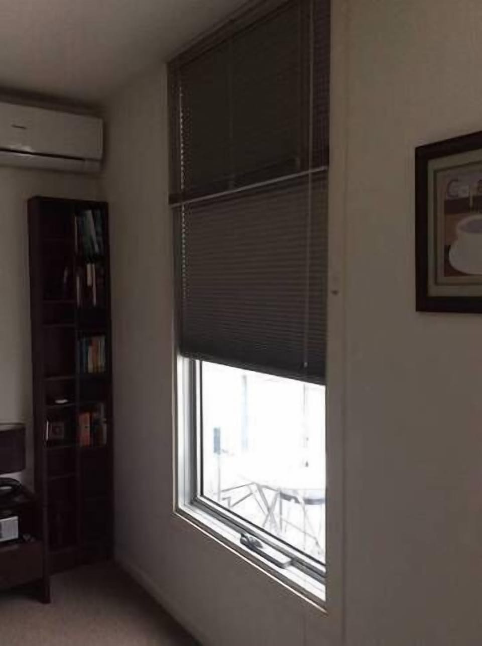 Blockout blinds make sleeping in so easy.