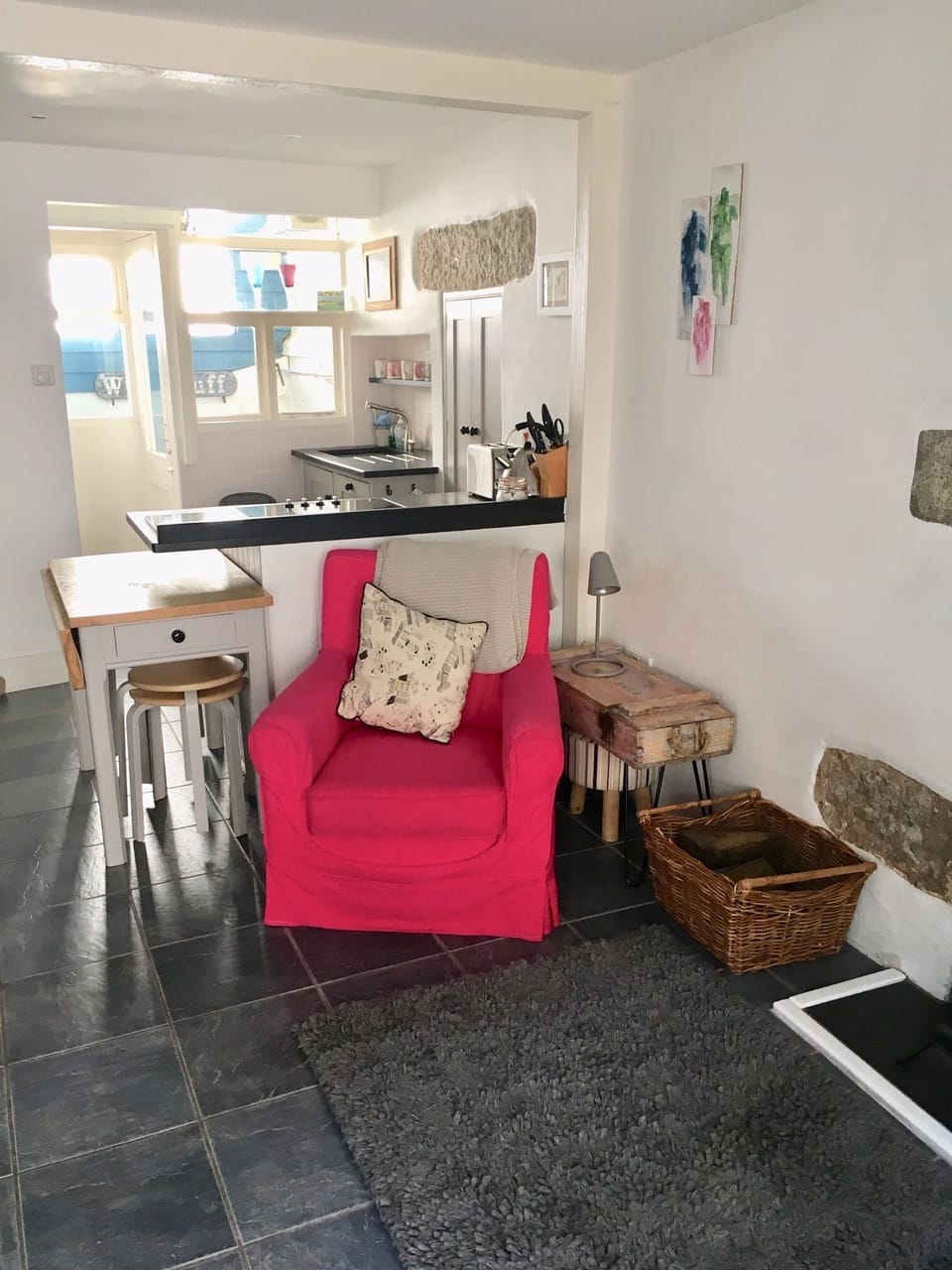 We love our pink chair