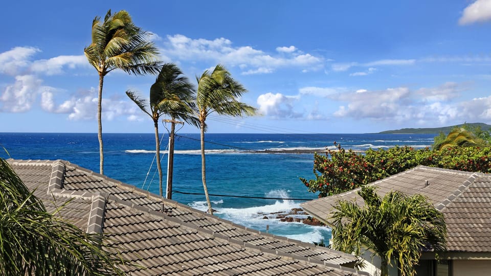 Villa Kailani Townhomes at Poipu Beach B - Upper Level Lanai View