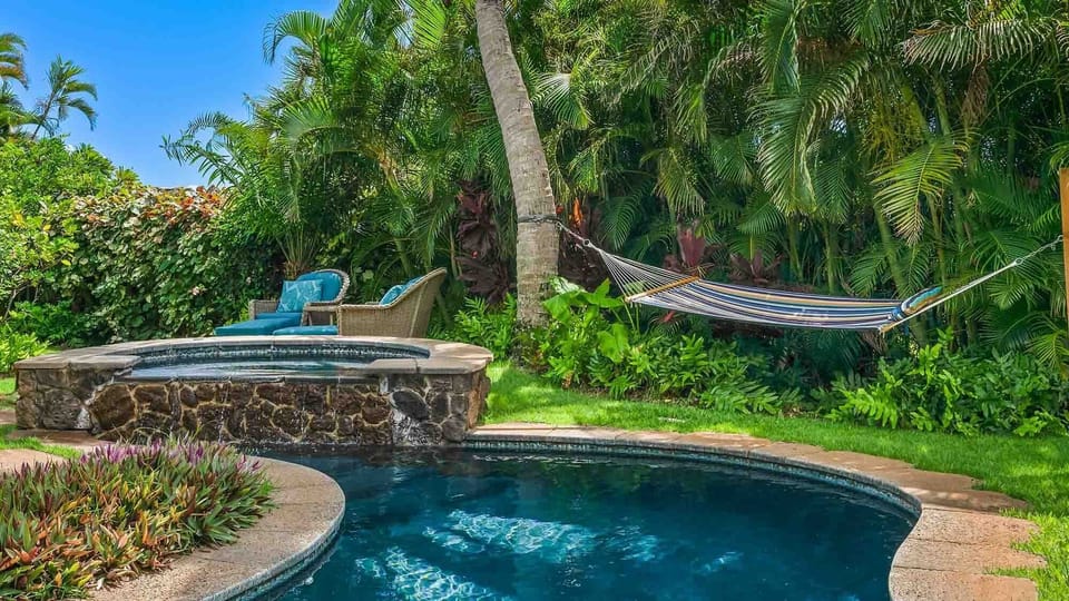 Kukuiula Makai Cottage #29 - Backyard Relaxation Zone - Parrish Kauai
