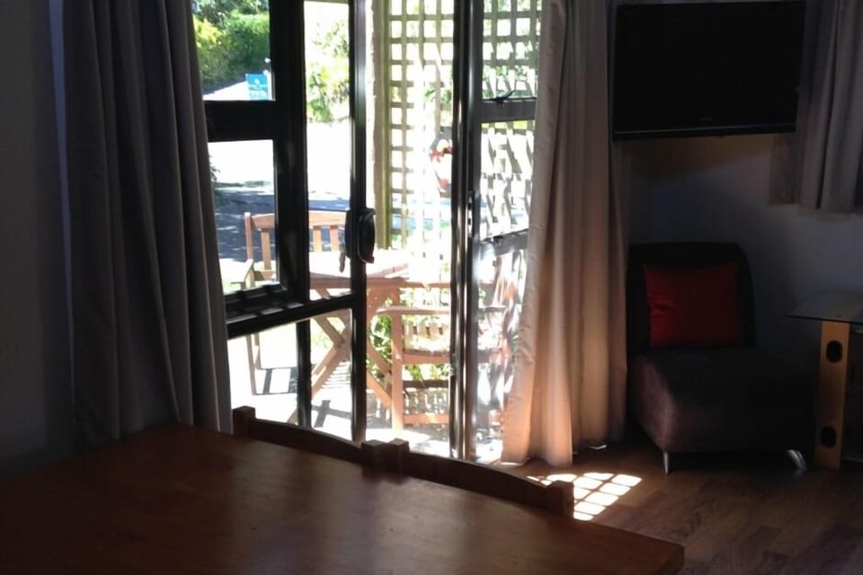 Big sliding door from living area to outside