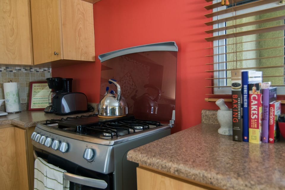 Gas oven and stove.