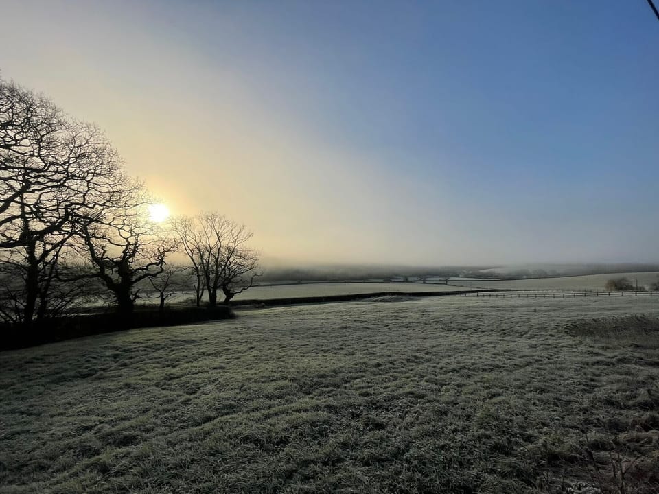 Dawn view at Llanvithyn 