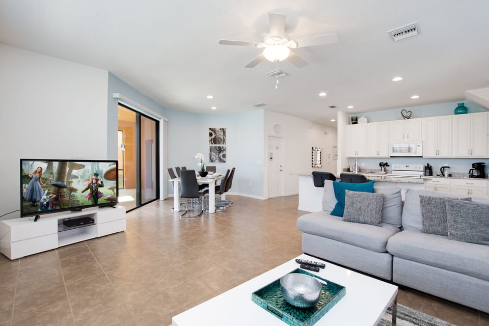 Open family room