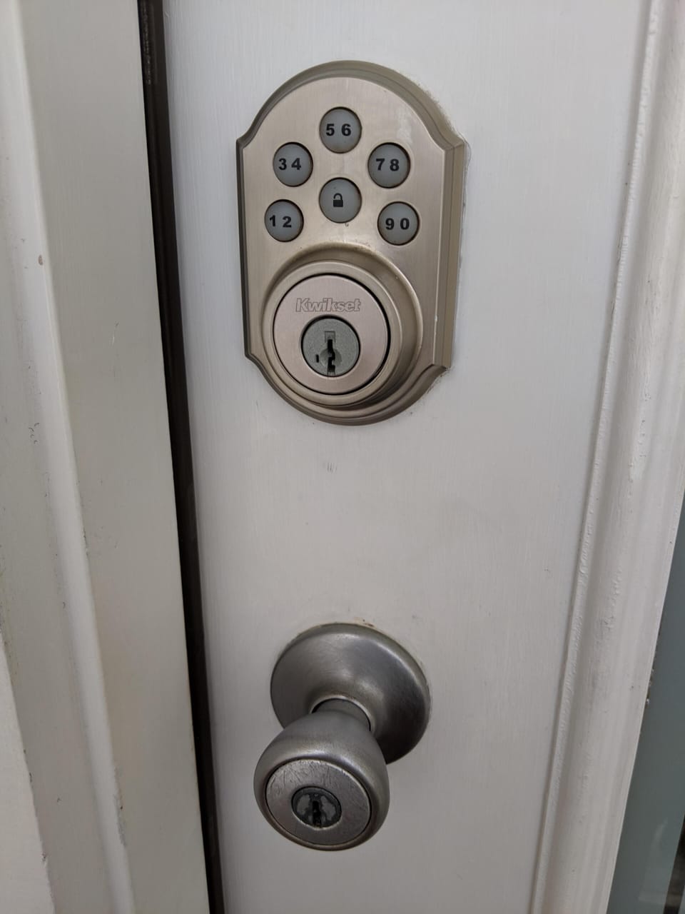 Self Check-in with a key pad...easy.