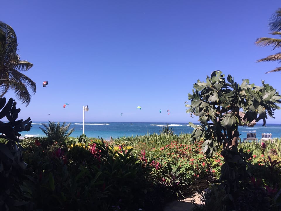 View from balcony towards NW