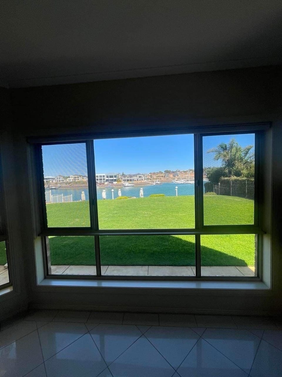 Family room window view