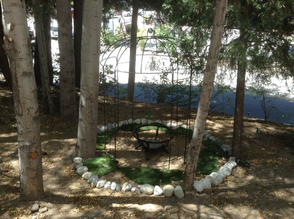gazebo on property acroos the street from arrowhead village