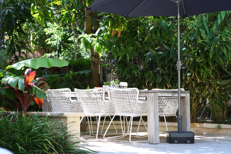 Downstairs backyard 