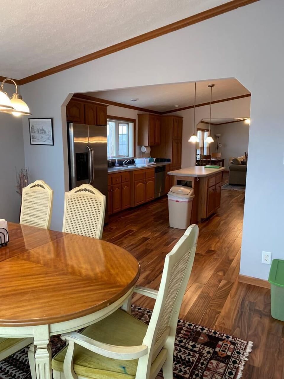 Dining room looking toward kitchen and living room