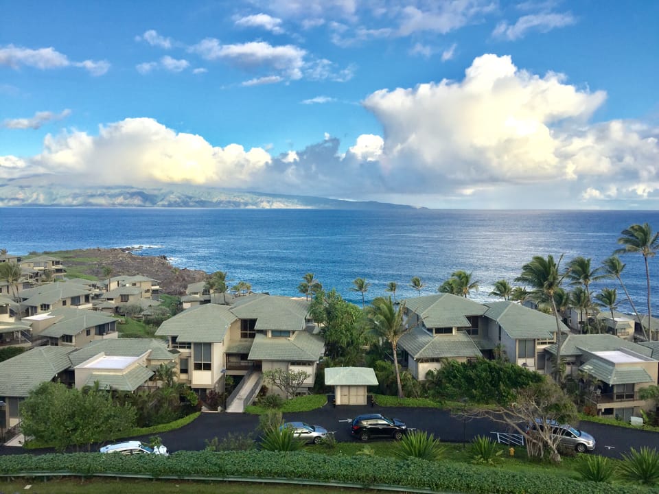 Another view from our lanai. Molokai in the distance.