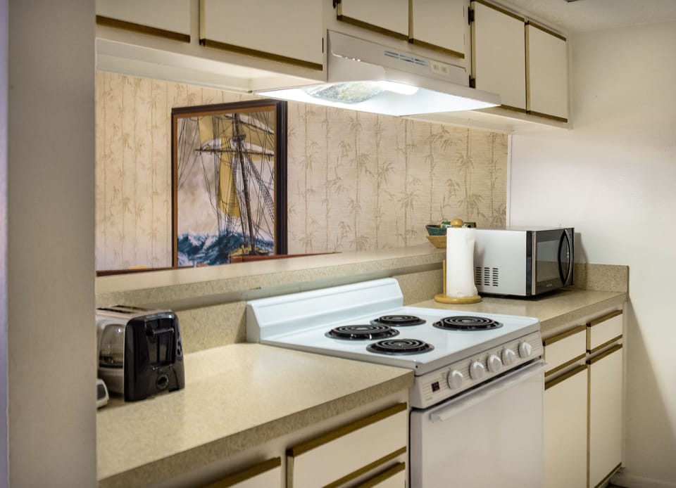 Kitchen is fully stocked with everything you need!