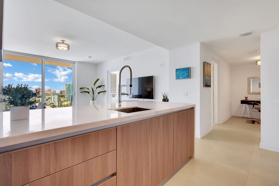 Modern, open-concept floor plan