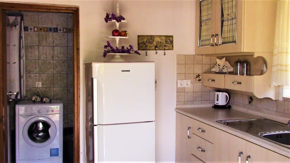 All modern appliances. Note washing machine. 