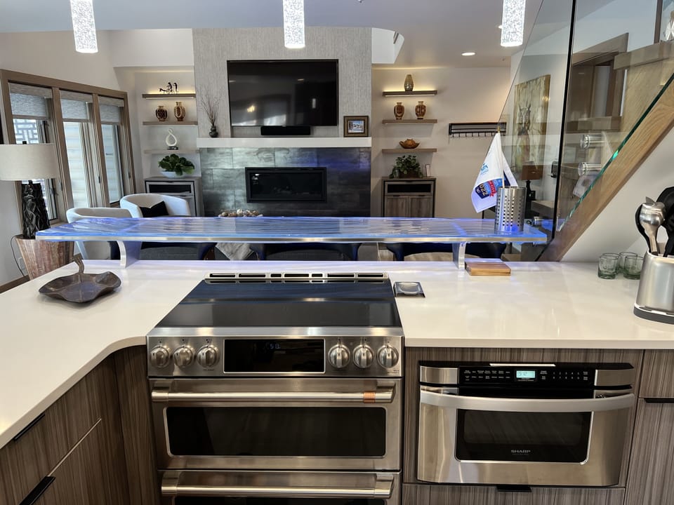 New appliances including induction oven and range top
