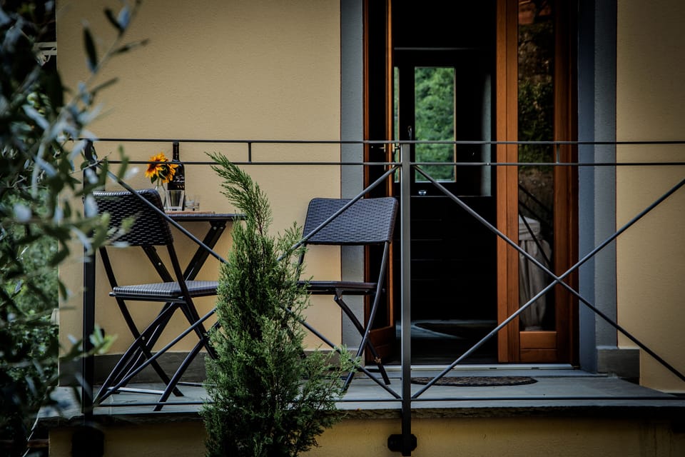 Private balcony for breakfast. 