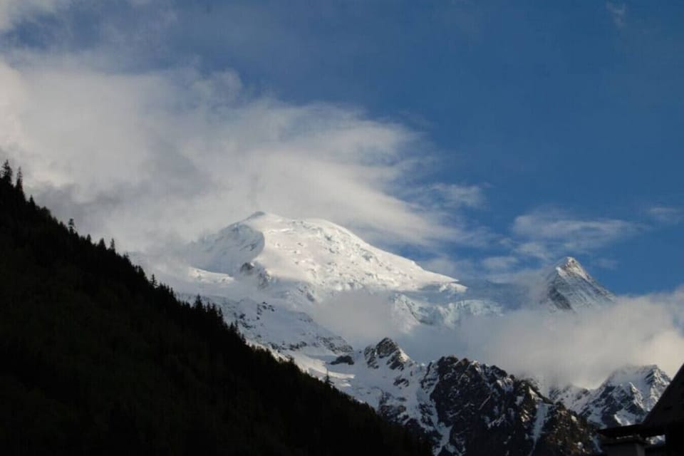 The view from the Garden !  Mont Blanc