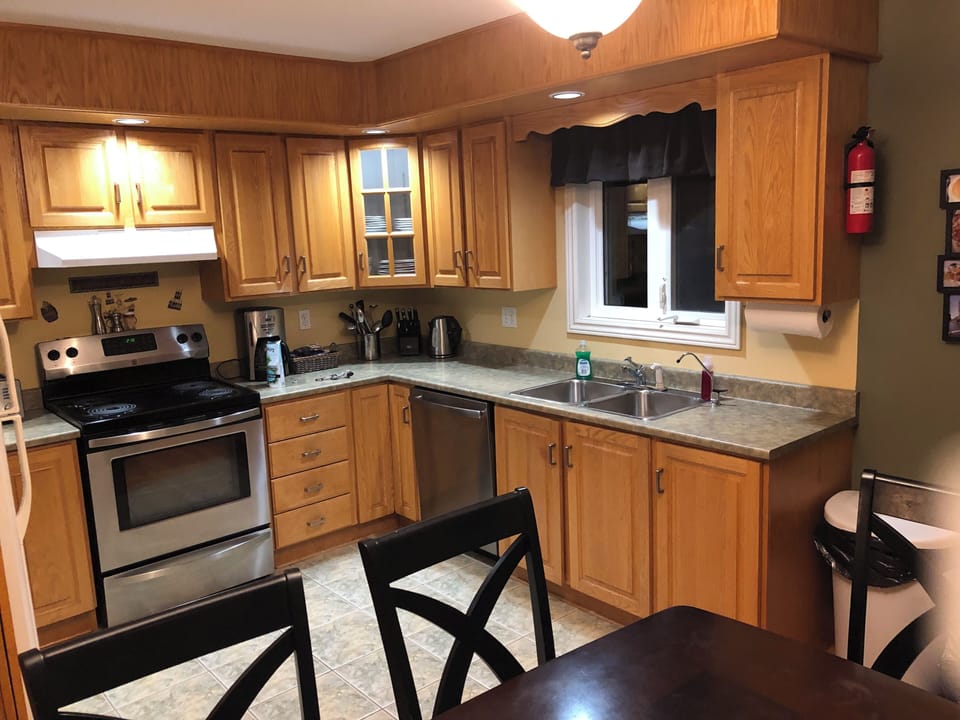 The kitchen is fully equipped with everything you will need for your stay.