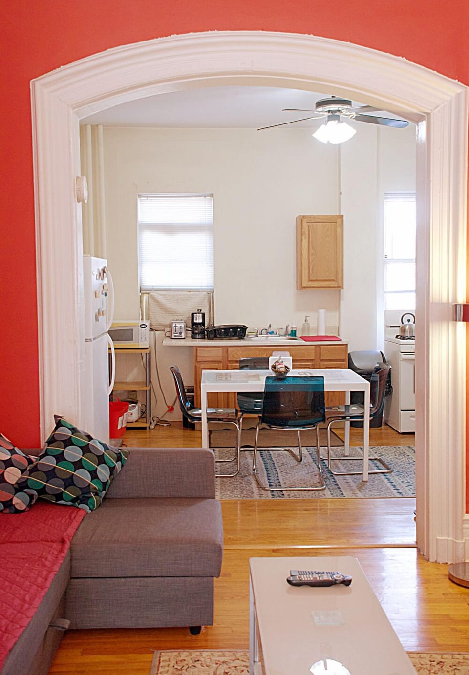 Kitchen area from living quarter