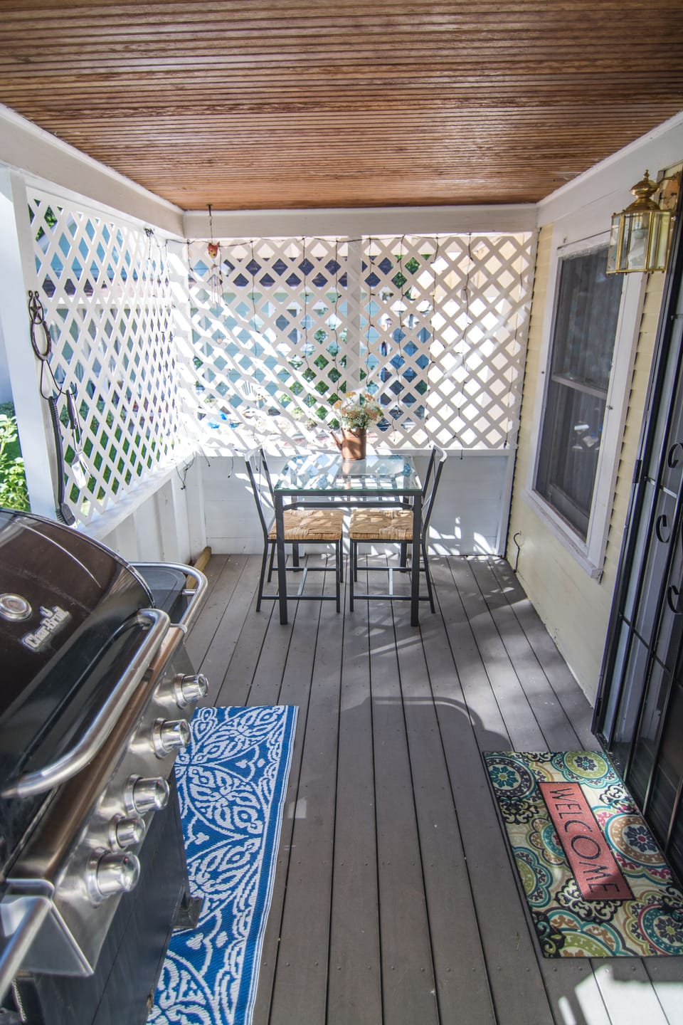Enjoy dinner or a glass of wine on the outdoor covered patio!