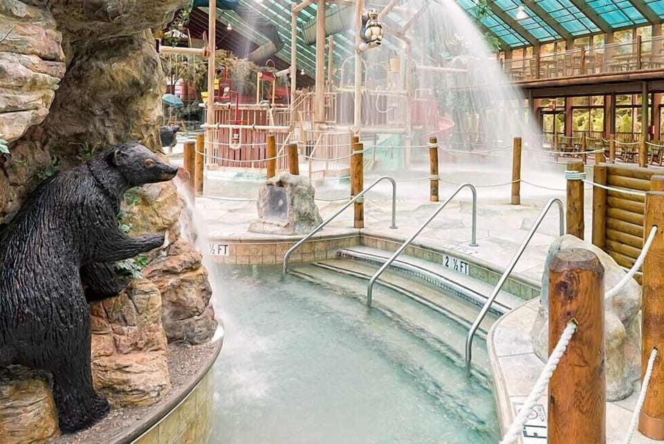 Indoor water park included for guests