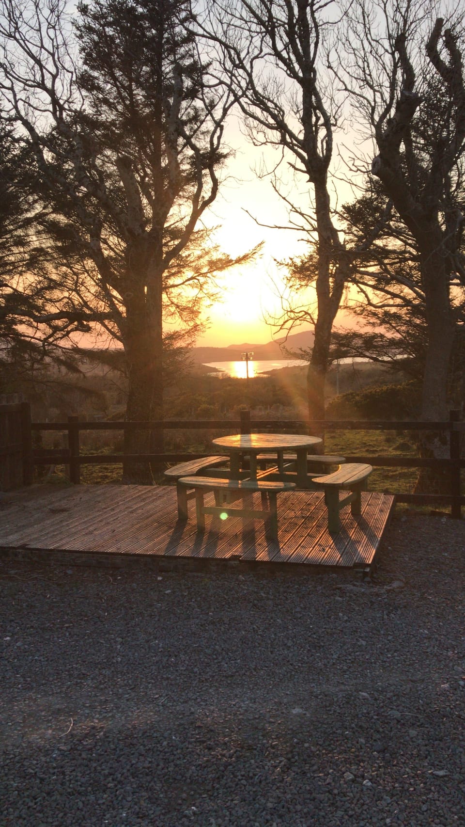 Sunset from the deck 
