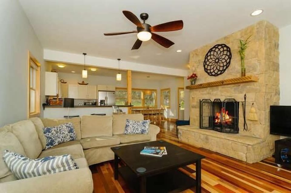Spacious open floor plan with the option for cozy fires!